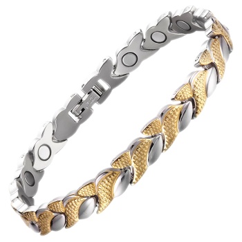 Silver and Gold Crystal Magnetic